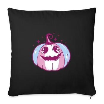 Transgender Pride Pumpkin LGBT Trans Flag - Housse de coussin décorative 45 x 45 cm - noir - Devant