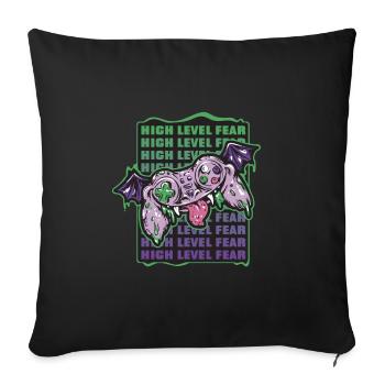 High Level Fear Halloween Gaming Costume - Sofa pillowcase 17,3'' x 17,3'' (45 x 45 cm) - black - Front