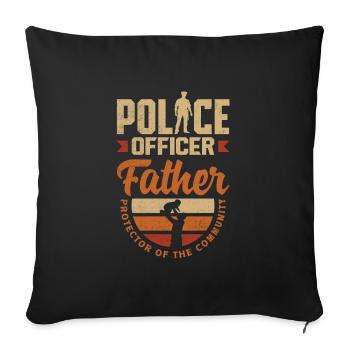 Father and Protector Father's Day Design for - Sofakissenbezug 45 x 45 cm - Schwarz - Vorne