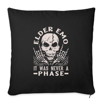 Elder Emo n’a jamais été un squelette gothique de phase - Housse de coussin décorative 45 x 45 cm - noir - Devant