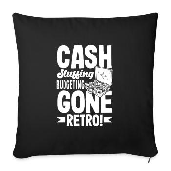 Budgétisation Cash Stuffing Gone Retro Cash Stuffing - Housse de coussin décorative 45 x 45 cm - noir - Devant