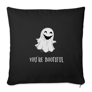you ́re bootiful boo ghost - Sofa pillowcase 17,3'' x 17,3'' (45 x 45 cm) - black - Front