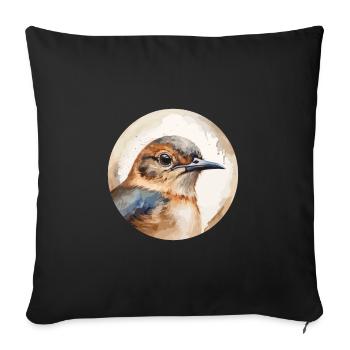 Troglodyte - Housse de coussin décorative 45 x 45 cm - noir - Devant