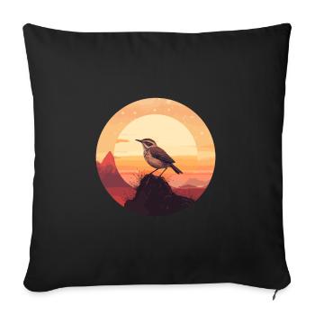Troglodyte - Housse de coussin décorative 45 x 45 cm - noir - Devant