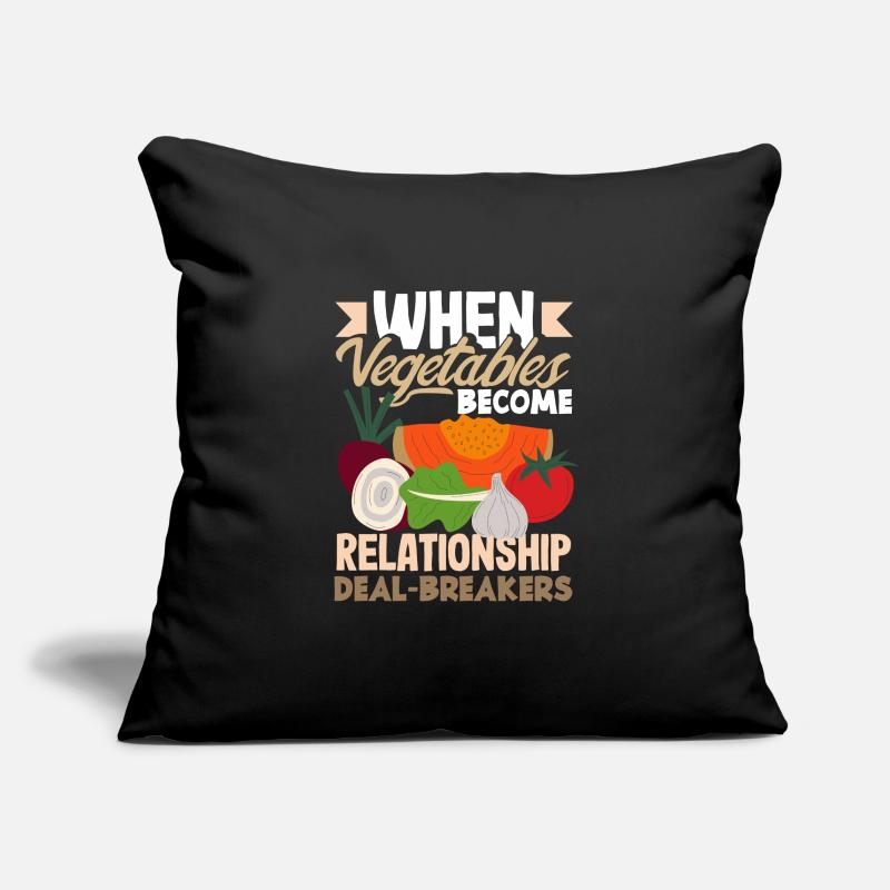 When vegetables become relationship deal-breakers Sofa pillowcase 17,3'' x 17,3'' (45 x 45 cm)