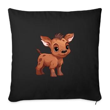 Sanglier - Housse de coussin décorative 45 x 45 cm - noir - Devant