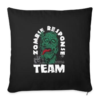 Zombie Lover Cosume for Funny Halloween - Sofa pillowcase 17,3'' x 17,3'' (45 x 45 cm) - black - Front