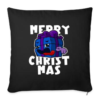 Merry Christmas - Christmas Gift Cartoon - Sofa pillowcase 17,3'' x 17,3'' (45 x 45 cm) - black - Front