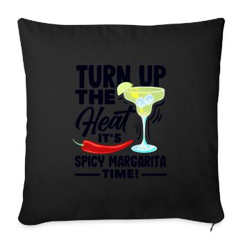 Attenzione Spicy Margarita Cocktail Lover's - Sofakissenbezug 45 x 45 cm - Schwarz - Vorne