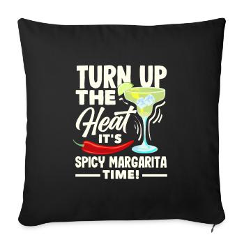 Attenzione Spicy Margarita Cocktail Lover's - Sofakissenbezug 45 x 45 cm - Schwarz - Vorne