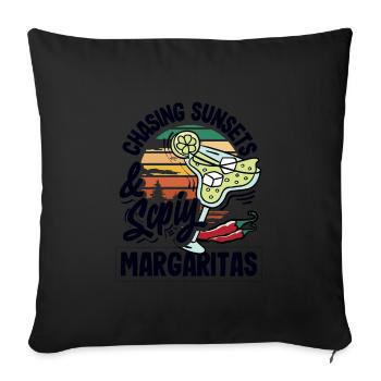 Attenzione Spicy Margarita Cocktail Lover's - Sofakissenbezug 45 x 45 cm - Schwarz - Vorne