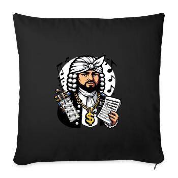 2Bach Funny Internet Meme Crossover Music - Sofa pillowcase 17,3'' x 17,3'' (45 x 45 cm) - black - Front