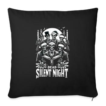 Dead Silent Night Victorian Skeleton Carolers - Sofa pillowcase 17,3'' x 17,3'' (45 x 45 cm) - black - Front