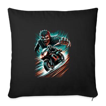Speed Demon High-Speed Horror Chase - Sofakissenbezug 45 x 45 cm - Schwarz - Vorne