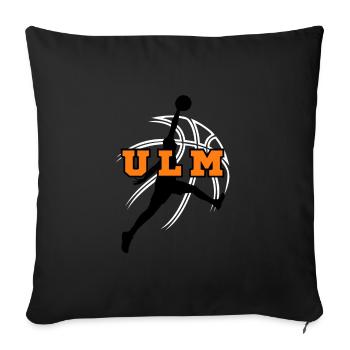 Ulm, my city! - Sofa pillowcase 17,3'' x 17,3'' (45 x 45 cm) - black - Front