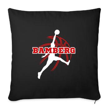 Bamberg, my city! - Sofa pillowcase 17,3'' x 17,3'' (45 x 45 cm) - black - Front
