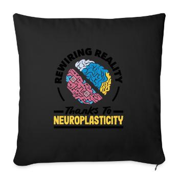 Unlock Your Brain's Potential Neuroplasticity - Sofakissenbezug 45 x 45 cm - Schwarz - Vorne