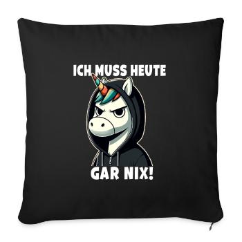 Je n’ai rien de sarcastique aujourd’hui - Housse de coussin décorative 45 x 45 cm - noir - Devant