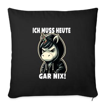 Je n’ai rien de sarcastique aujourd’hui - Housse de coussin décorative 45 x 45 cm - noir - Devant