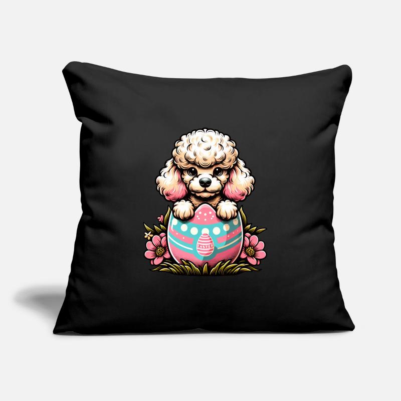 Easter Egg Easter Egg Dog Poodle Hatches From The Egg Sofa pillowcase 17,3'' x 17,3'' (45 x 45 cm)