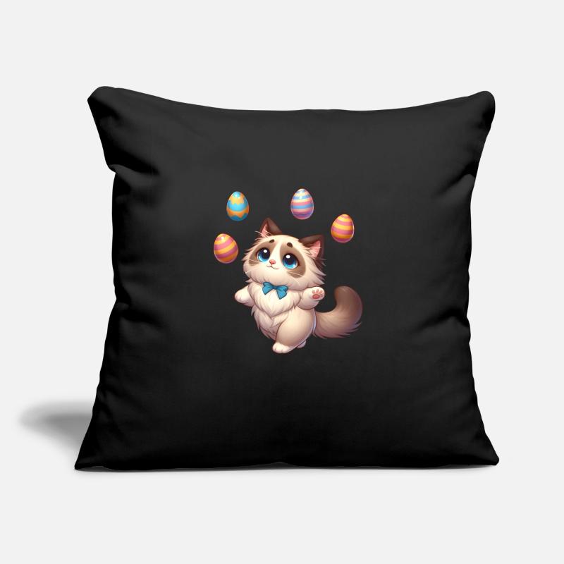 Ragdoll Cat Easter Juggler Sofa pillowcase 17,3'' x 17,3'' (45 x 45 cm)