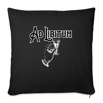 Ad libitum - Sofa pillowcase 17,3'' x 17,3'' (45 x 45 cm) - black - Front