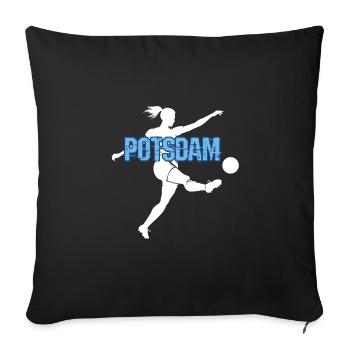 Potsdam, my city! - Sofa pillowcase 17,3'' x 17,3'' (45 x 45 cm) - black - Front