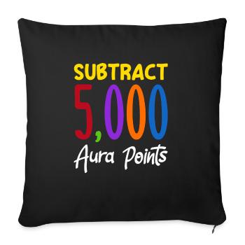Soustrayez 5 000 points d’aura Trendy Viral - Housse de coussin décorative 45 x 45 cm - noir - Devant