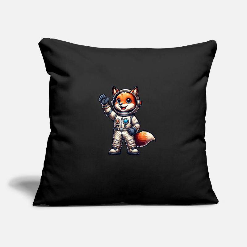 Astronaut Fox Space Cosmonaut Universe Sofa pillowcase 17,3'' x 17,3'' (45 x 45 cm)