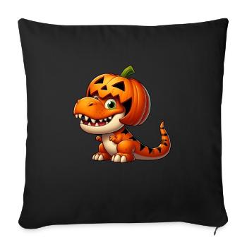 Funny Halloween T-Rex Dinosaur Comic - Sofa pillowcase 17,3'' x 17,3'' (45 x 45 cm) - black - Front