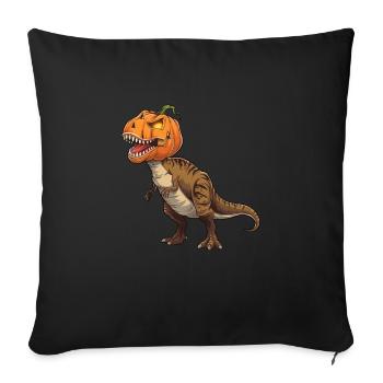 Funny Halloween T-Rex Dinosaur Comic - Sofa pillowcase 17,3'' x 17,3'' (45 x 45 cm) - black - Front