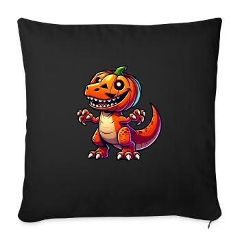 Funny Halloween T-Rex Dinosaur Comic - Sofa pillowcase 17,3'' x 17,3'' (45 x 45 cm) - black - Front