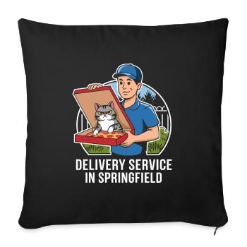 Delivery Service OH Debate  Harris Eating - Sofa pillowcase 17,3'' x 17,3'' (45 x 45 cm) - black - Front