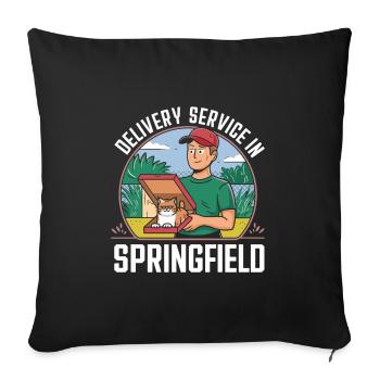 Delivery Service OH Debate  Harris Eating - Sofa pillowcase 17,3'' x 17,3'' (45 x 45 cm) - black - Front