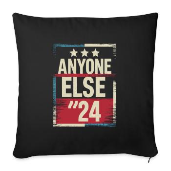Élection Anyone Else 2024 - Housse de coussin décorative 45 x 45 cm - noir - Devant