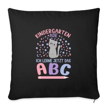 Bye Bye Kindergarten Daycare Graduates 2026 Girls - Sofa pillowcase 17,3'' x 17,3'' (45 x 45 cm) - black - Front