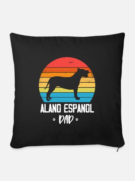 Alano Espanol - Sofakissenbezug 45 x 45 cm - Schwarz