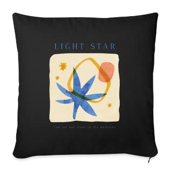 Citation Star - Housse de coussin décorative 45 x 45 cm - noir - Devant