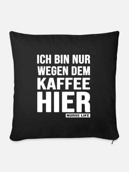 krankenschwester pflege op nachtschwester - Sofakissenbezug 45 x 45 cm - Schwarz