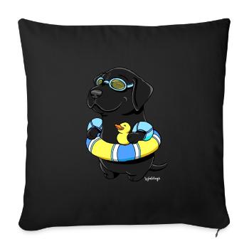labbisranta2 - Housse de coussin décorative 45 x 45 cm - noir - Devant