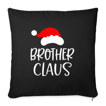 Bruder Bros Weihnachtsmann Lustig T-Shirt - Sofakissenbezug 45 x 45 cm - Schwarz - Vorne