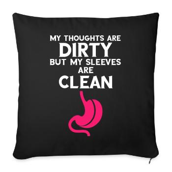 Gastric bypass and gastric bypass surgery design - Sofa pillowcase 17,3'' x 17,3'' (45 x 45 cm) - black - Front