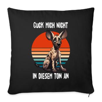 Ne me regarde pas dans ce ton Afroccan Wild - Housse de coussin décorative 45 x 45 cm - noir - Devant