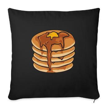 Pancake Breakfast Pancakes - Sofa pillowcase 17,3'' x 17,3'' (45 x 45 cm) - black - Front