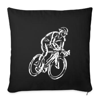 Radsport - Sofakissenbezug 45 x 45 cm - Schwarz - Vorne