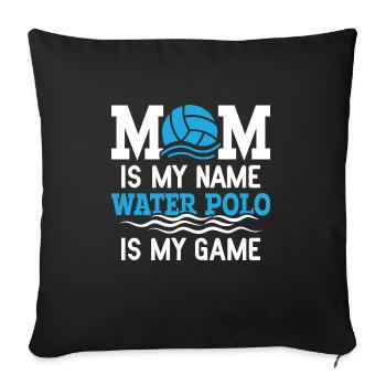 Water Polo Wasserball - Sofa pillowcase 17,3'' x 17,3'' (45 x 45 cm) - black - Front