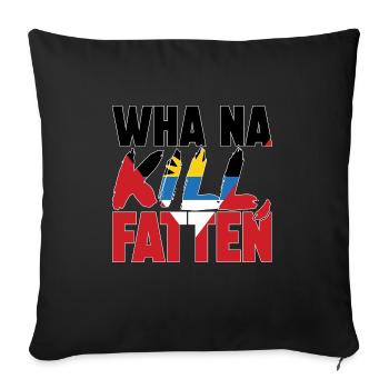 Flag of Antigua and Barbuda - Sofa pillowcase 17,3'' x 17,3'' (45 x 45 cm) - black - Front