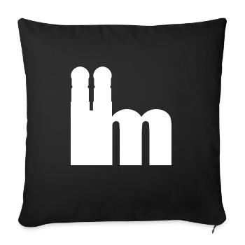 Servus - Greetings from Munich - Frauenkirche - Sofa pillowcase 17,3'' x 17,3'' (45 x 45 cm) - black - Front