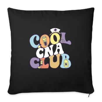 Cool Cna Club Registered Nurse Medical - Sofakissenbezug 45 x 45 cm - Schwarz - Vorne