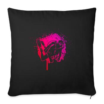 Scuba Diver Plongée Scuba Diver Diver - Housse de coussin décorative 45 x 45 cm - noir - Devant